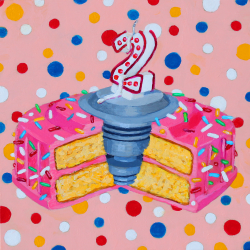 Surprise! (Ver 1) -  2024 - (6x6  Original)