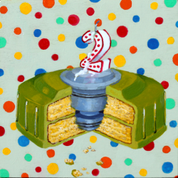 Surprise! (Ver 2) -  2024 - (6x6  Original)