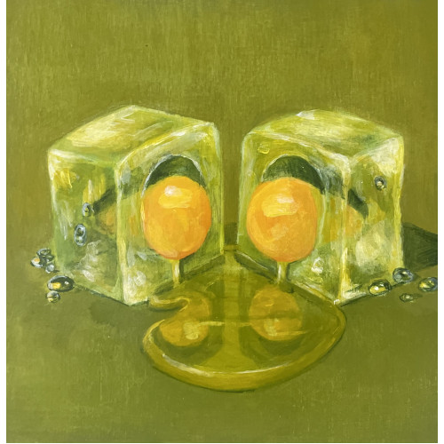 Another Bad Egg - (evil twin) 6x6 Framed Print